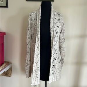 Lucky in Love Cream Open-Front Cardigan